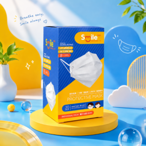 SMILE 365 白色獨立片裝防護口罩30片